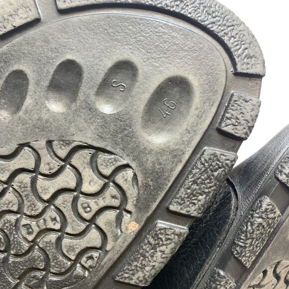 Birkis Birkenstock Arizona Slide Sandals Size 46 Mens 13 Black 2 Strap Leather main image 9